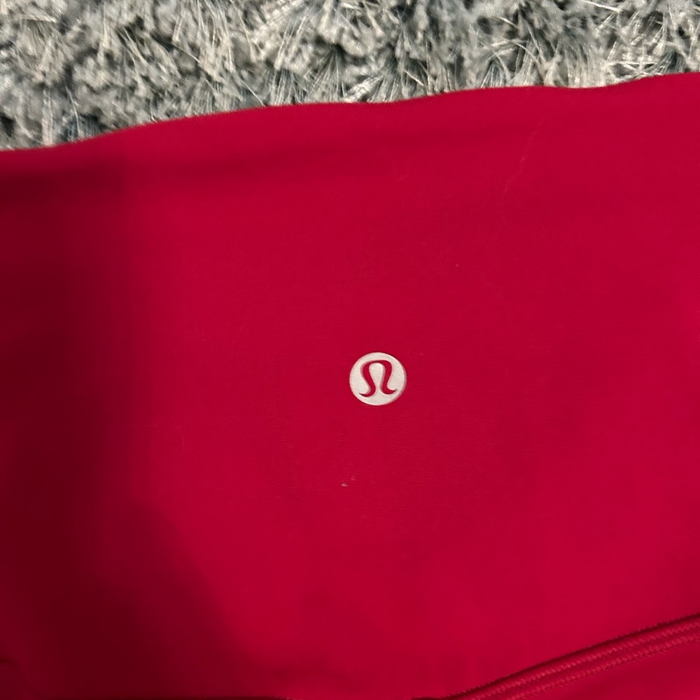 Lululemon Athletica Bold Red Leggings Aligns NWOT